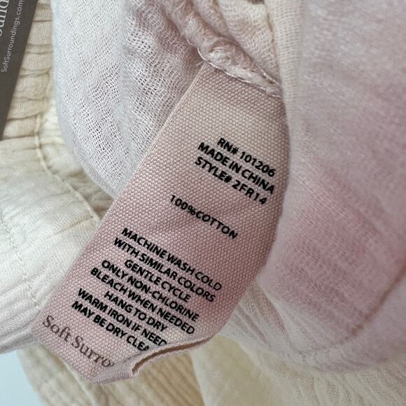 NEW Soft Surroundings Womens Size Large 14/16 Beach Bound Gauze Crop Pants - Picture 6 of 9